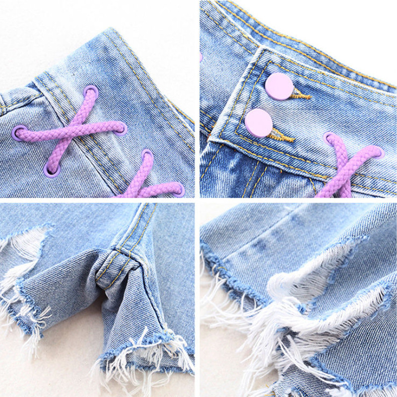 Traper kratke hlače Ženske vintage dizajna s visokim strukom Ulična odjeća Blagdanske lijepe trendi Višeslojne Djevojačke cool ležerne ženske Ulzzang BF