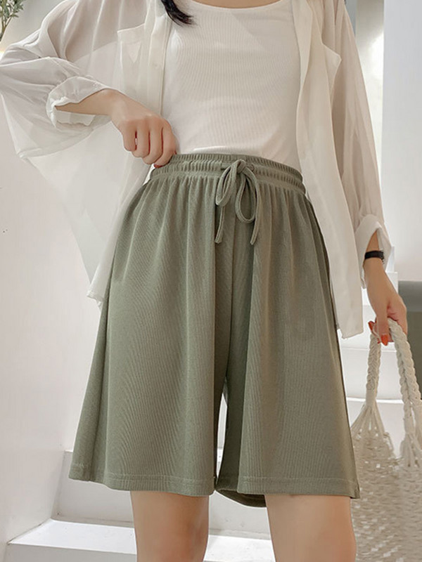 2023 m. nauji moteriški šortai Vasariniai laisvalaikiai Laisvi aukštu juosmeniu laisvi šortai mergaitėms Minkšti šaunūs moteriški apatiniai drabužiai Sportiniai šortai