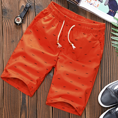 vruće rasprodaje Kratke hlače Muškarci Fitness Sport brand Elastični struk Pamučne kratke hlače Ljeto do teleće dužine Dizajn s printom riblje kosti Muški