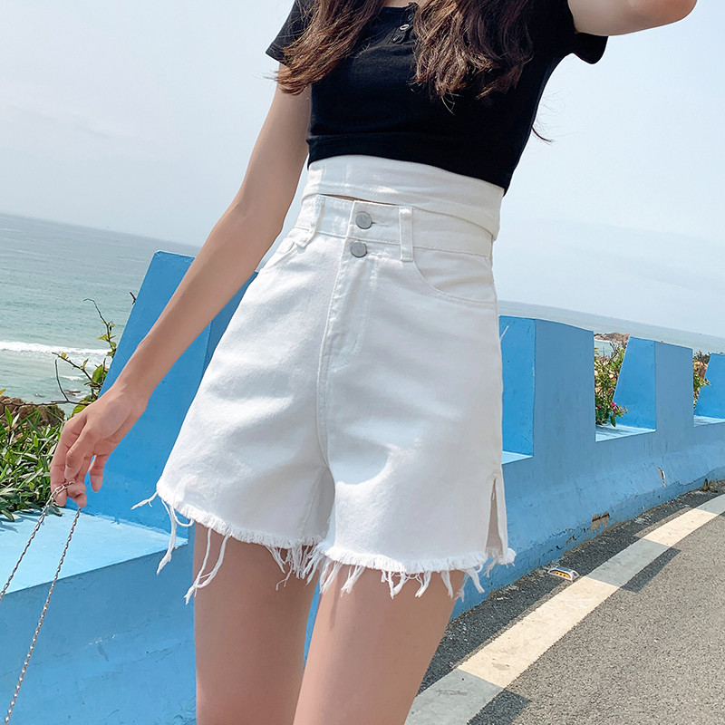 Traper kratke hlače Ženske ljetne Dizajnerske modne proreze s bočnim prorezom Moda s resicama Seksi cool ulična odjeća Odmor na plaži Popularni Ulzzang Chic