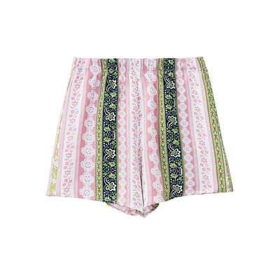 S-5XL Ljetne ženske kratke hlače od cvjetnog šifona Ležerne široke točkaste korejske modne Harajuku kratke hlače za djevojčice na plaži