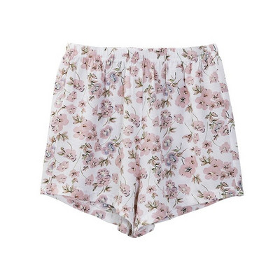 S-5XL Ljetne ženske kratke hlače od cvjetnog šifona Ležerne široke točkaste korejske modne Harajuku kratke hlače za djevojčice na plaži