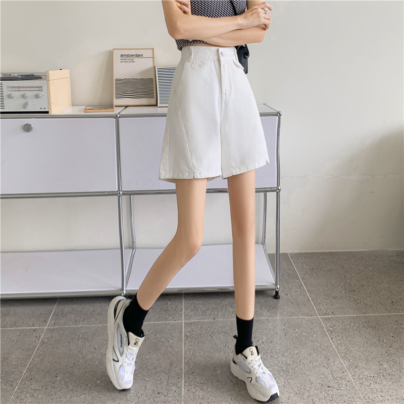 Traper kratke hlače Ženske Retro Ljetne Tanke Ugodne Slobodno vrijeme Opušteni Dizajn Studenti Osnovni korejski stil Ulzzang Šorti Ženski Visoki struk Chic