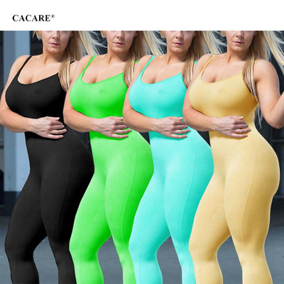 Strechy Sports Jumpsuit Γυναικεία Καλοκαιρινά ρούχα Romper Πυτζάμες Playsuit Ολόσωμες φόρμες Ολόσωμη φόρμα κορμάκι Traf F0588