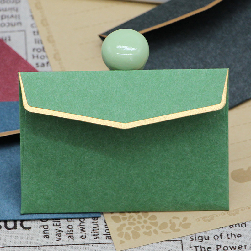 5 komada poslovne pozivnice mala omotnica vintage bronzing bankovne kartice vrećica mini omotnica posjetnica papirnate vrećice