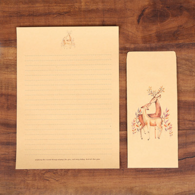 Φάκελοι Ελάφια DIY Ρετρό Φάκελοι Κάρτα Κραφτ Προμηθευτής Σχολικά Προμήθειες Γραφείου 10 Φάκελοι 10 Χαρτί Χαρτικά Χαρτικά