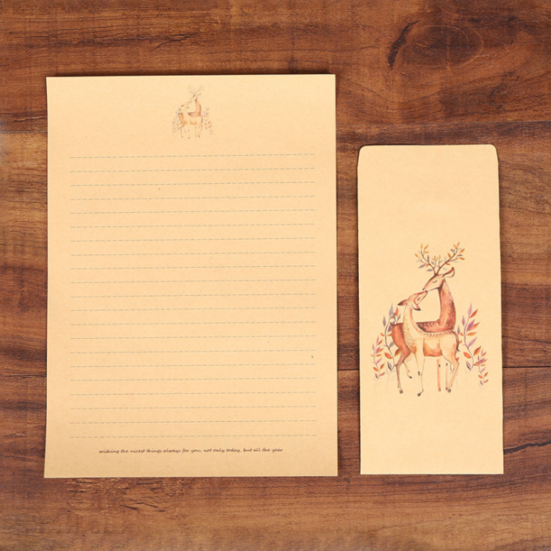 Φάκελοι Ελάφια DIY Ρετρό Φάκελοι Κάρτα Κραφτ Προμηθευτής Σχολικά Προμήθειες Γραφείου 10 Φάκελοι 10 Χαρτί Χαρτικά Χαρτικά