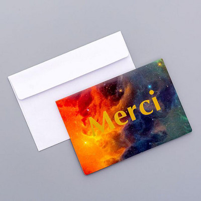 Kawaii Hot Gold Starry čestitka Slatka rođendanska čestitka s omotnicom Kreativna blagdanska univerzalna mala čestitka