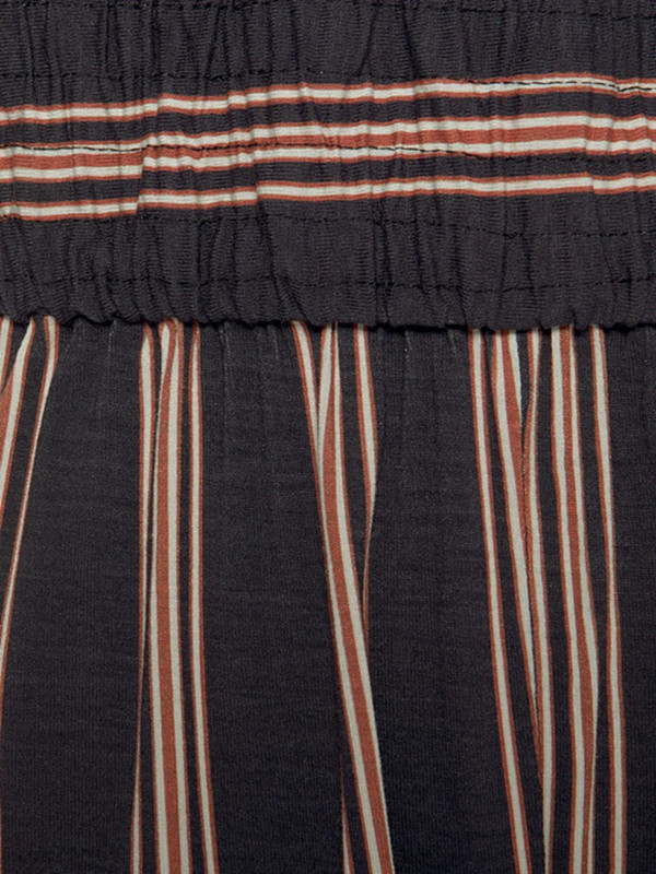 Ljetni prugasti ulični kombinezon bez naramenica Ženski seksi kombinezon s povezom bez leđa Ležeran ženski kombinezon s džepovima u stilu za plažu