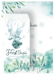 Miško elnio vokų laiškų popieriaus rinkinys 3 vokų 6 lapų laiškas Vestuvių kvietimas Biuro mokyklinės prekės Rašymo reikmenys