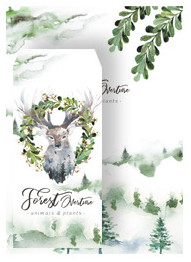 Miško elnio vokų laiškų popieriaus rinkinys 3 vokų 6 lapų laiškas Vestuvių kvietimas Biuro mokyklinės prekės Rašymo reikmenys