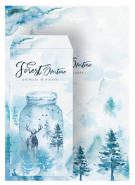 Miško elnio vokų laiškų popieriaus rinkinys 3 vokų 6 lapų laiškas Vestuvių kvietimas Biuro mokyklinės prekės Rašymo reikmenys