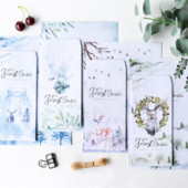 Miško elnio vokų laiškų popieriaus rinkinys 3 vokų 6 lapų laiškas Vestuvių kvietimas Biuro mokyklinės prekės Rašymo reikmenys