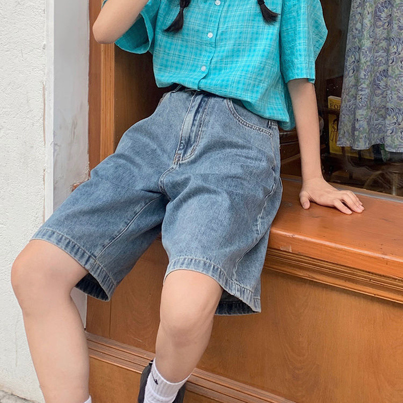 Dámske džínsové šortky, unisex, Harajuku, retro, útulné, letné, minimalistické, štýl High Street, pre priateľov, študentské, vintage, sviatočné, horúce, výpredajové, outfity