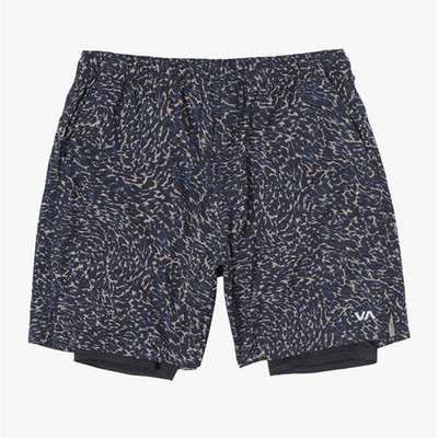 European Size Summer 2 in 1 Αθλητικό σορτς Ανδρικά Προπόνηση Quick Dry Breathable Stretch Σορτς Ελαστική μέση Casual Παντελόνι