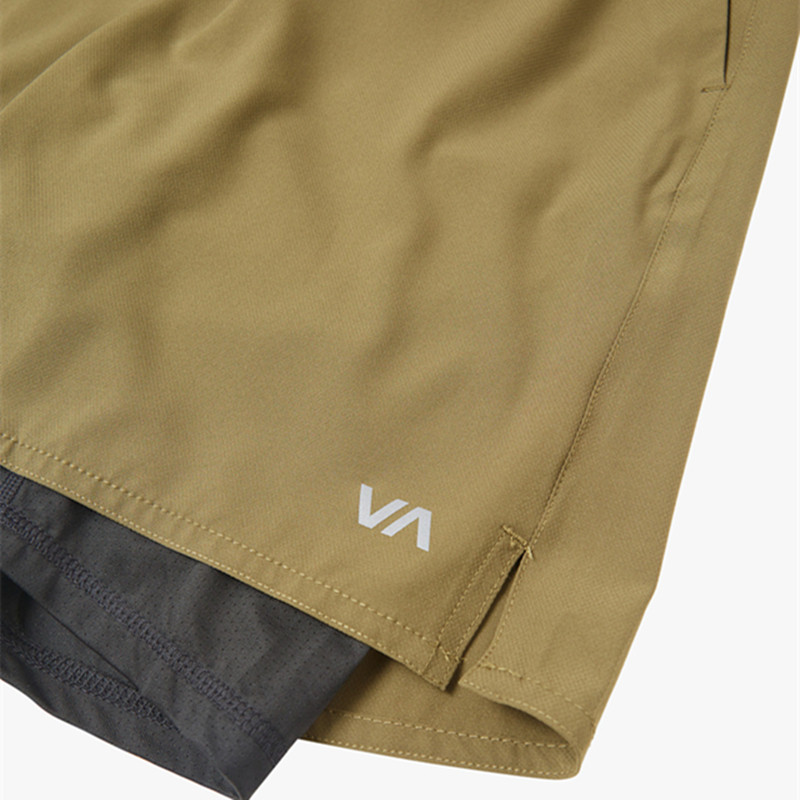 European Size Summer 2 in 1 Αθλητικό σορτς Ανδρικά Προπόνηση Quick Dry Breathable Stretch Σορτς Ελαστική μέση Casual Παντελόνι