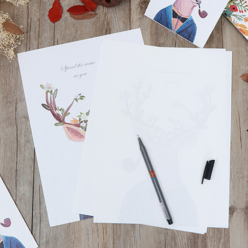 Set papira za 6 pisama + 3 omotnice, pisma za ispovijed jelena šafranike, pozivnice za vjenčanje, pribor za memorandume za ljubavno pisanje