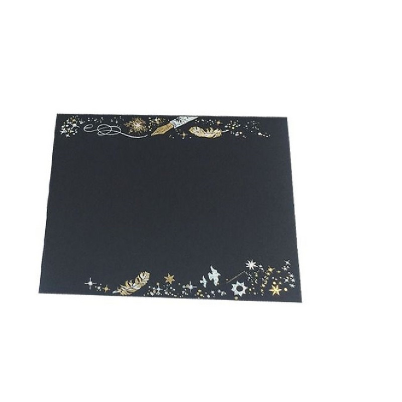 10 kom. Vintage bronzane pernate omotnice Pozivnice za vjenčanje Kuverte za blagoslov Uredski pribor Bijela crna omotnica