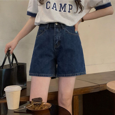 Pantaloni scurți Femei Ocazional Denim complet asortat Retro Tineri Harajuku Nou Chic Spălat Studenți Zilnic Elegant Pantaloni de vară pentru femei