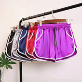 Satenske ležerne kratke hlače visokog struka Ženske ljetne kratke hlače za fitness za vježbanje 2023. Ženske elastične široke kratke hlače S