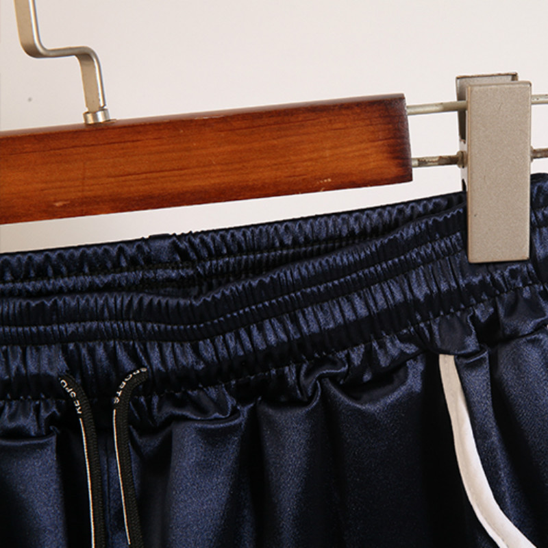 Satenske ležerne kratke hlače visokog struka Ženske ljetne kratke hlače za fitness za vježbanje 2023. Ženske elastične široke kratke hlače S