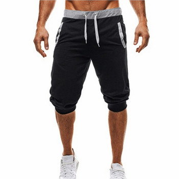 Мъжки Hot 20121 Нови горещо продавани мъжки шорти Летни ежедневни модни къси панталони Спортни панталони с маркови щампи Фитнес Short Jogger S-3XL