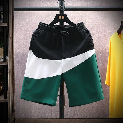 Meeste suvised lühikesed dressipüksid, suures suuruses vabaaja kiirelt kuivavad põlvedeni rannapüksid Moodsad spordialad, õhukesed jooksupüksid M-4XL