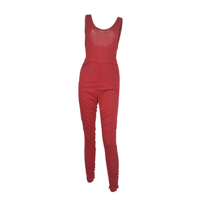 Naujos mados Moterų Moterų Vasaros Seksualūs Laisvalaikiai Berankoviai Liesa Atvira nugara Kombinezonai Be rankovių Juoda Balta Rožinė Raudona