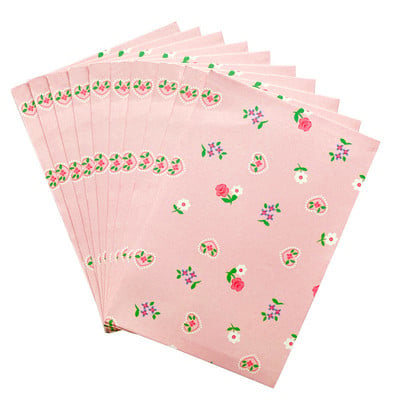 10 buc/lot plic cu antet roz cu flori creative, trandafiri, hârtie pentru scrisori, scrisori de dragoste, card cadou de culoare 16*11 cm