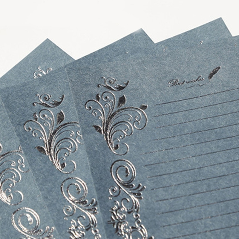 OFBK Vintage stacionarus popierius su linijiniu rašomuoju laiškų popieriumi, skirtas personalizuotoms raidėms