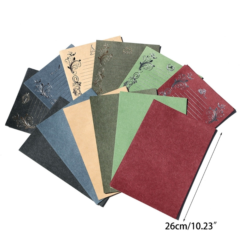 OFBK Vintage stacionarus popierius su linijiniu rašomuoju laiškų popieriumi, skirtas personalizuotoms raidėms