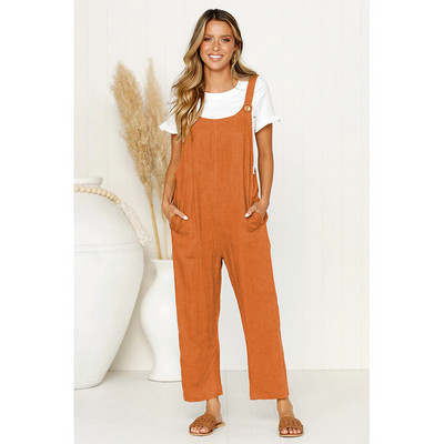 Vruća rasprodaja 2020., novi ženski kombinezoni, retro ležerni crni kombinezon, ženske široke hlače s dugim hlačama, ženska obučena odjeća