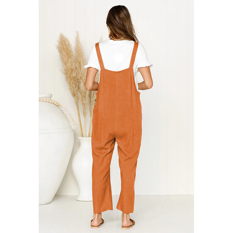 Vruća rasprodaja 2020., novi ženski kombinezoni, retro ležerni crni kombinezon, ženske široke hlače s dugim hlačama, ženska obučena odjeća