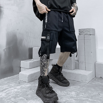 Летни къси панталони Мъжки Harajuku Streetwear Ежедневни мъжки карго шорти Модни Techwear Японски Корейски Хип-хоп y2k Пънк Мъжки дрехи