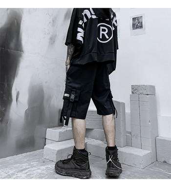 Καλοκαιρινό σορτς Ανδρικά Harajuku Streetwear Casual Ανδρικά σορτς Cargo Μόδα Techwear Ιαπωνική Κορέα Hip Hop y2k Punk Ανδρικά ρούχα
