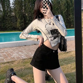 Feynzz Casual μπλε τζιν σορτς Γυναικεία σέξι ψηλόμεσα κουμπιά τσέπες λεπτή εφαρμογή σορτς 2021 Καλοκαίρι παραλία Streetwear Τζιν σορτς