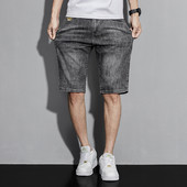 Ljetne kratke hlače 2023. Traperice Muške traper hlače Rastezljive tamnoplave Modni dizajn Muške traperice Uske ravne muške kratke traperice Hombre