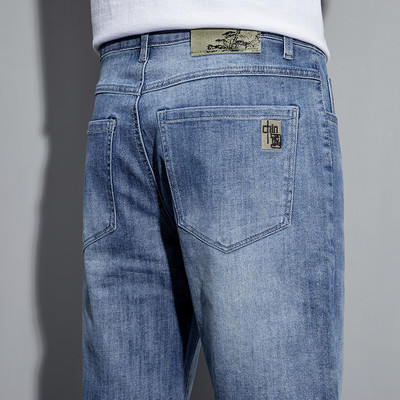 Ljetne kratke hlače 2023. Traperice Muške traper hlače Rastezljive tamnoplave Modni dizajn Muške traperice Uske ravne muške kratke traperice Hombre