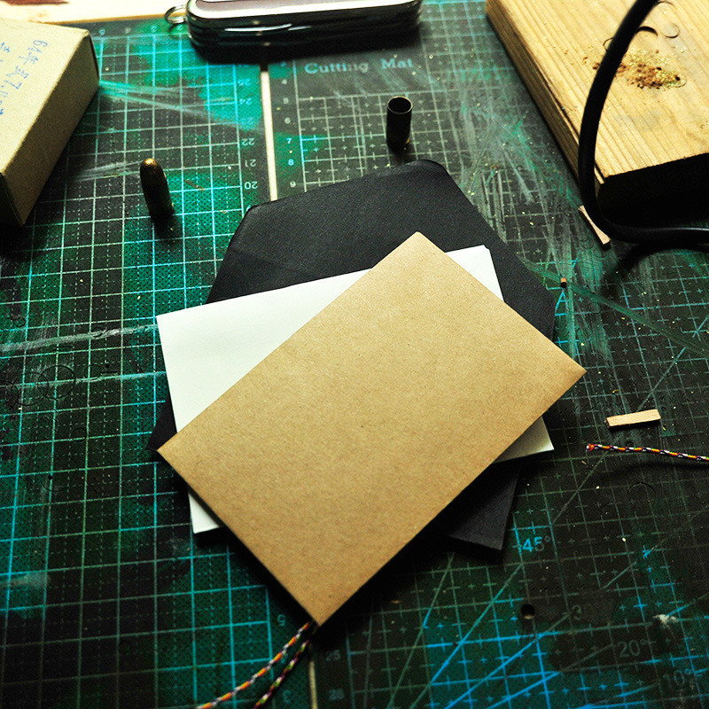 LOLO Felicitare Mica Felicitare Cartea de nume Plic Imprimare la cald Love Kraft Paper Mini Plicuri
