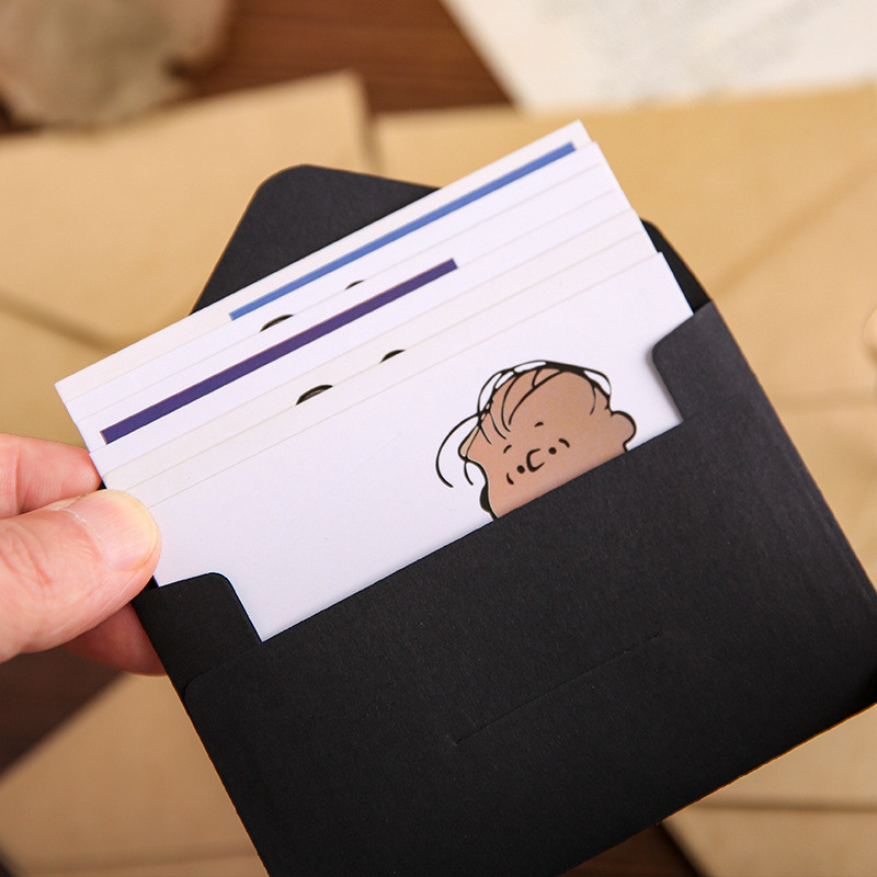 LOLO Felicitare Mica Felicitare Cartea de nume Plic Imprimare la cald Love Kraft Paper Mini Plicuri