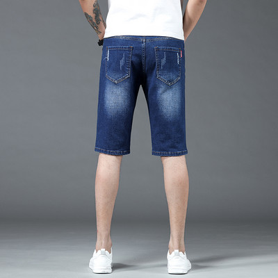 2023 νέο καλοκαιρινό ανδρικό τζιν σορτς casual tide παντελόνι πέντε σημείων φαρδύ ίσιο μεσαίο παντελόνι εξωτερικά φορέστε παντελόνι αλόγου