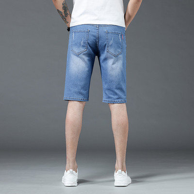 2023 νέο καλοκαιρινό ανδρικό τζιν σορτς casual tide παντελόνι πέντε σημείων φαρδύ ίσιο μεσαίο παντελόνι εξωτερικά φορέστε παντελόνι αλόγου