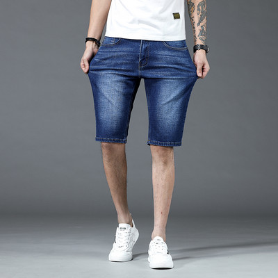 2023 νέο καλοκαιρινό ανδρικό τζιν σορτς casual tide παντελόνι πέντε σημείων φαρδύ ίσιο μεσαίο παντελόνι εξωτερικά φορέστε παντελόνι αλόγου