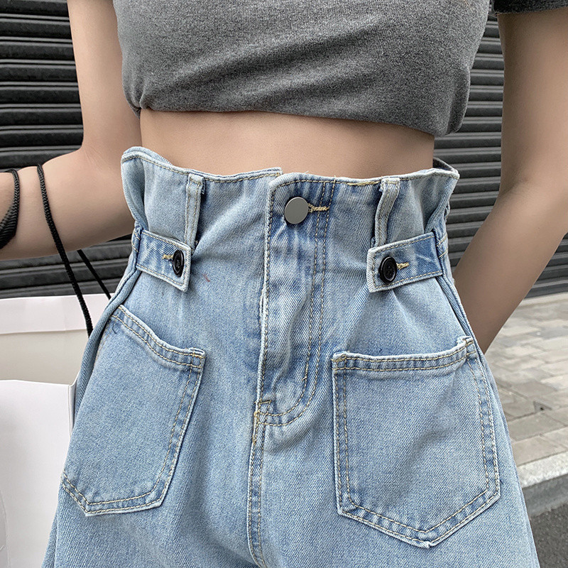 Feynzz Ljeto 2022. Nove traper kratke hlače s visokim strukom Ženske debele Mm Inostrani stil Shows Tanke široke nogavice Modni trend vruće hlačice