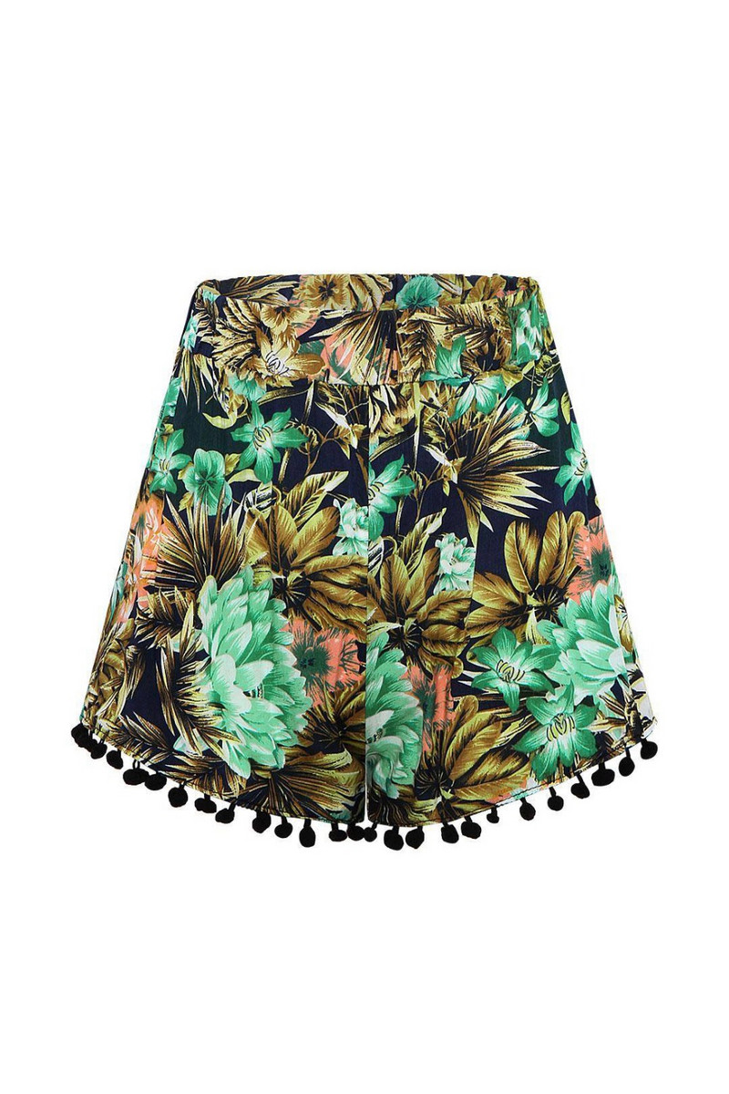 Ženske ležerne široke kratke hlače Bohemian Style Boho Fuzz Balls Vruće ljetne kratke hlače Široke kratke hlače za bodybuilding za žene Hot Selling