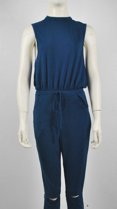 Kowell 2019 Νέο στυλ μόδας Καλοκαιρινή σέξι γυναικείες φόρμες αμάνικο κορδόνι με κούφια σέξι φόρμες φόρμες