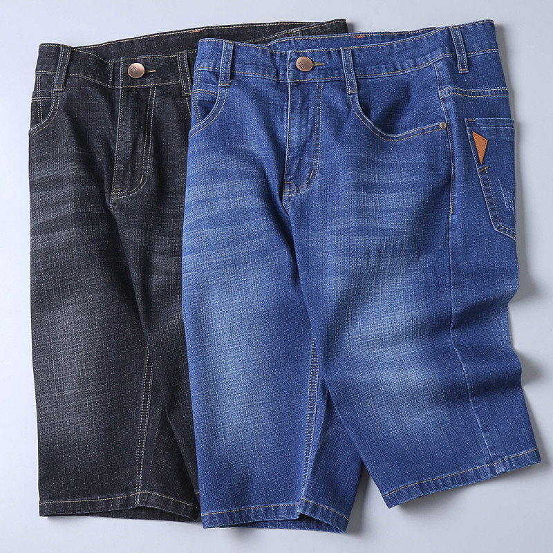 Ljetne marke 2022. rastezljive tanke traperice od pamučnog trapera Bermuda Masculina, muške mekane ropa hombre kratke hlače do koljena