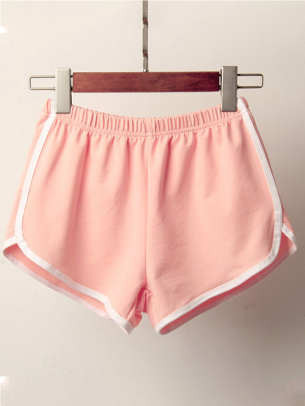 Naiste sportlikud lühikesed püksid, 2020. aasta suvi, uued Candy Colori tühjenevad kitsad lühikesed püksid vabaaja naiste elastse vöökohaga rannas Correndo lühikesed püksid