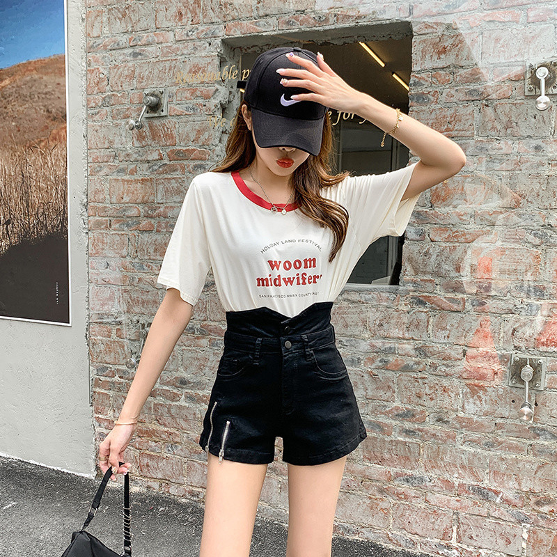 Feynzz 2022. Nove ljetne tanke debele sestre 5XL široke vruće hlačice s ultra visokim strukom, modni niche traper kratke hlače, ženske