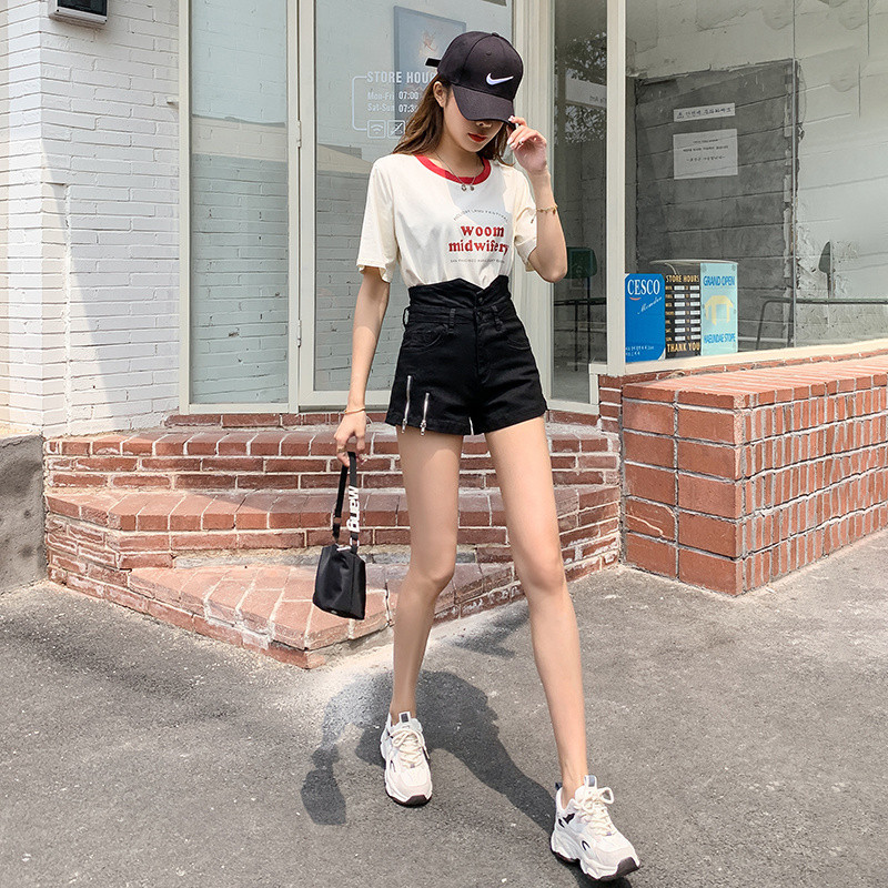 Feynzz 2022. Nove ljetne tanke debele sestre 5XL široke vruće hlačice s ultra visokim strukom, modni niche traper kratke hlače, ženske